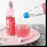 Hatakosen-Strawberry Ramune ( 378 ) Strawberry သီးအရသာ သားသားမီးမီးတို့ ကြိုက်သည့်အချိုရည် ဆေးသကြားလုံးဝမပါဝင်သည် ဂျပန်အချိုရည်