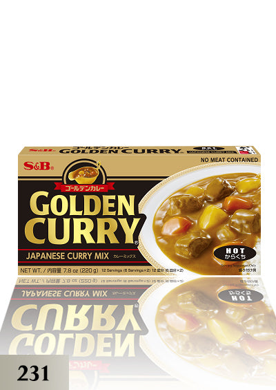 S&B Golden Curry Hot (231) ***Discount 10%Japan မဆလာဟင်းအနှစ်ခဲ