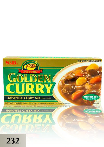 S&B Golden Curry Mid Hot (232) ***Discount 10% Japan ဟင်းအနှစ်ခဲ
