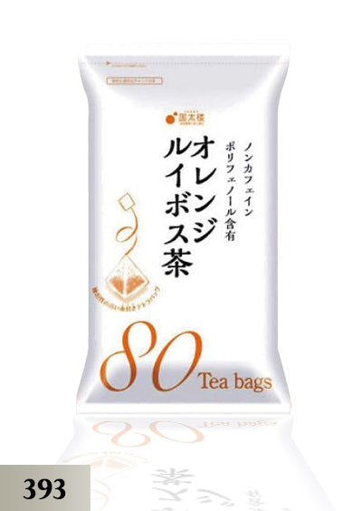 Orange Rooibos Cha Tea 80Bags (393) ကဖိန်းဓာတ်ကင်းစင်သော ဂျပန် Tea