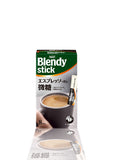 Blendy Stick Espresso Au-Lait Fine-Sugar 60% Less Sugar 8pcs (6.7g) Cafe Au Lait ( 013 ) 8ခွက်စာ 8ထုပ် ပါပါသည် အရသာထူးသည့် ဂျပန်Ready Made ကော်ဖီ